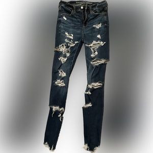 America Eagle next level stretch super rise jeggings